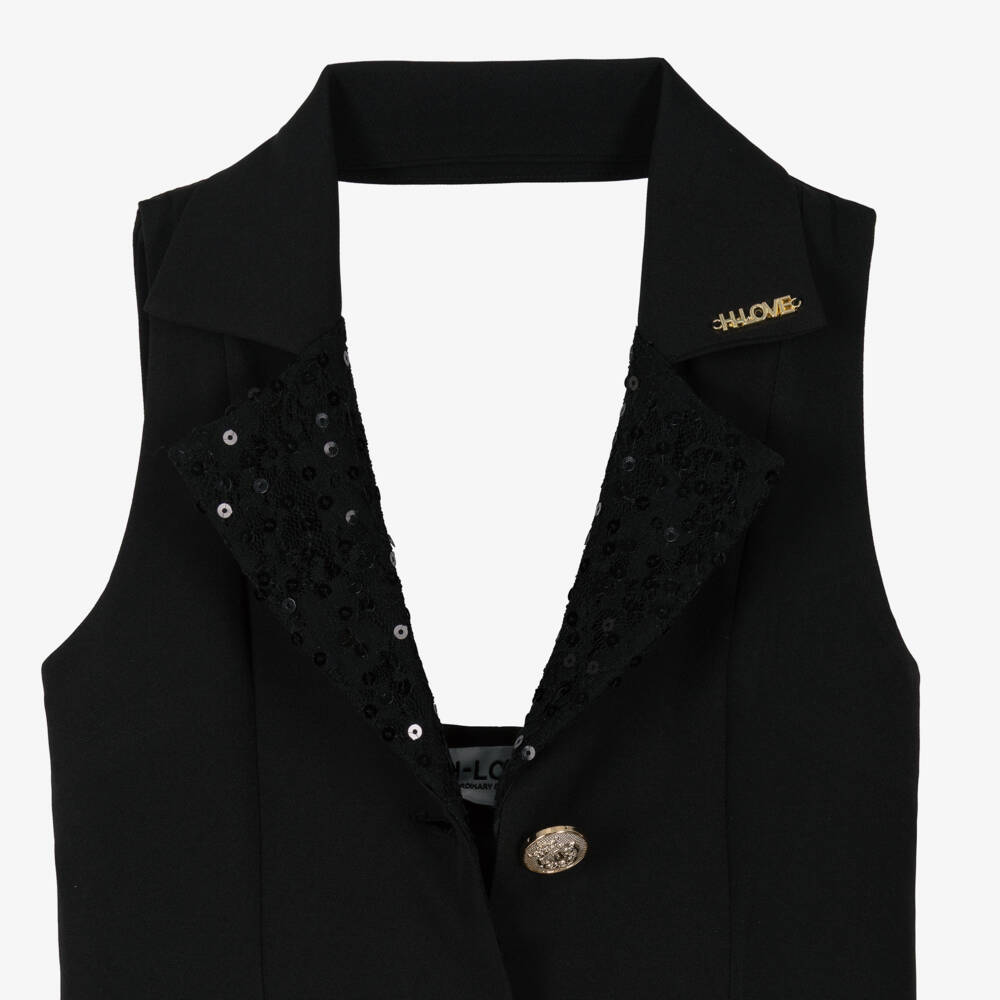 Fun & Fun-Girls Ivory Playsuit with Lace & Sequins | Childrensalon