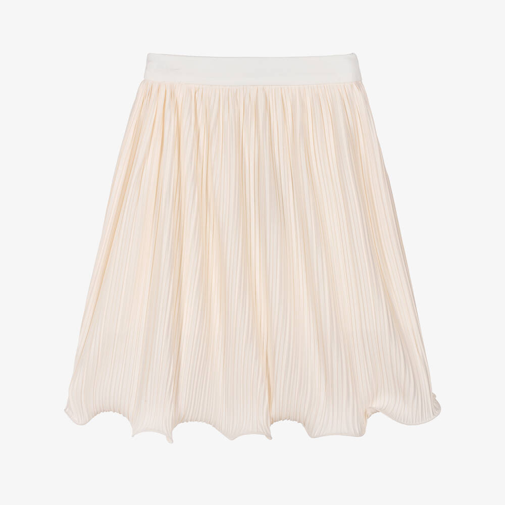 Fun & Fun-Girls Ivory Pleated Skirt | Childrensalon