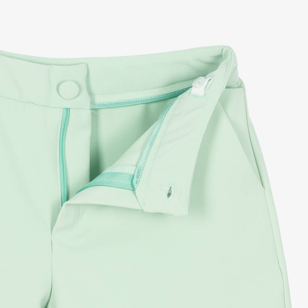 Fun & Fun-Girls Mint Green Crêpe Shorts | Childrensalon