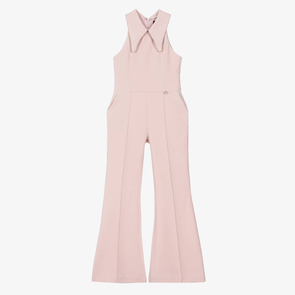 Fun & Fun-جمبسوت مزين بالكريستال لون زهري فاتح للبنات  | Childrensalon