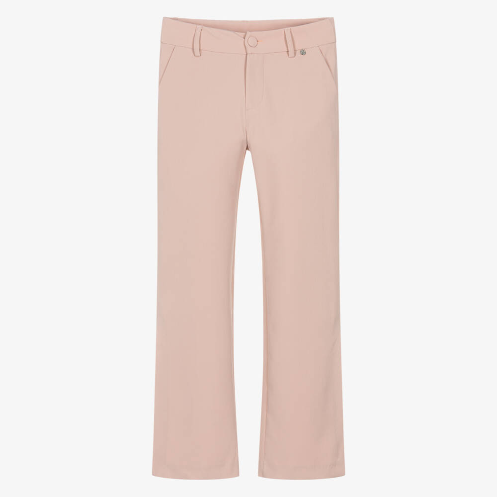 Fun & Fun-Girls Pastel Pink Trousers | Childrensalon