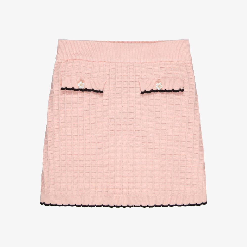 Fun & Fun-Girls Pink Textured Knit Skirt | Childrensalon