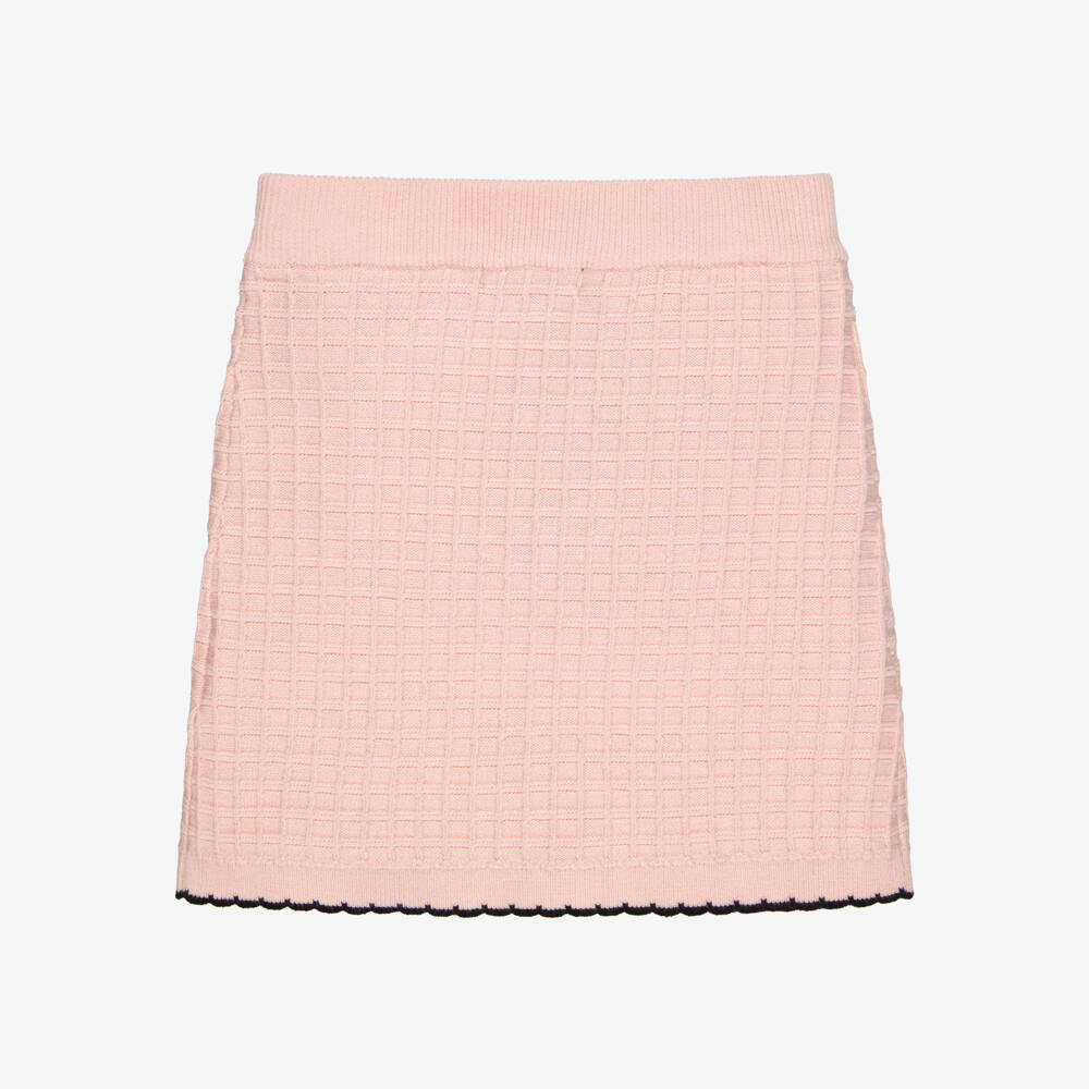 Fun & Fun-Girls Pink Textured Knit Skirt | Childrensalon