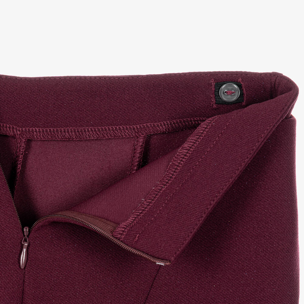 Fun & Fun-Girls Shimmery Burgundy Red Skort | Childrensalon