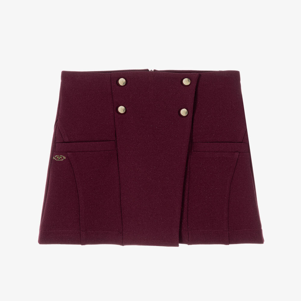 Fun & Fun-Girls Shimmery Burgundy Red Skort | Childrensalon