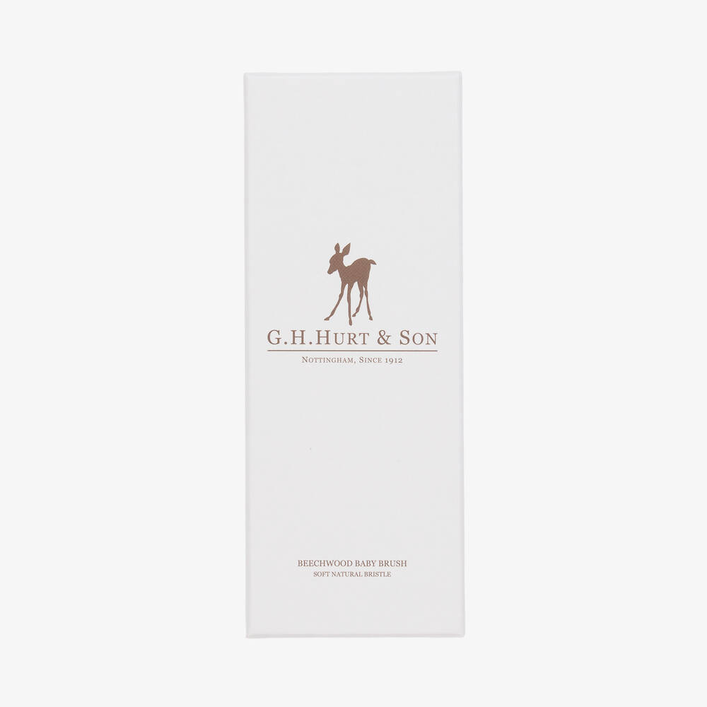 G.H.Hurt & Son-Luxury Wood & Bristle Baby Hairbrush | Childrensalon