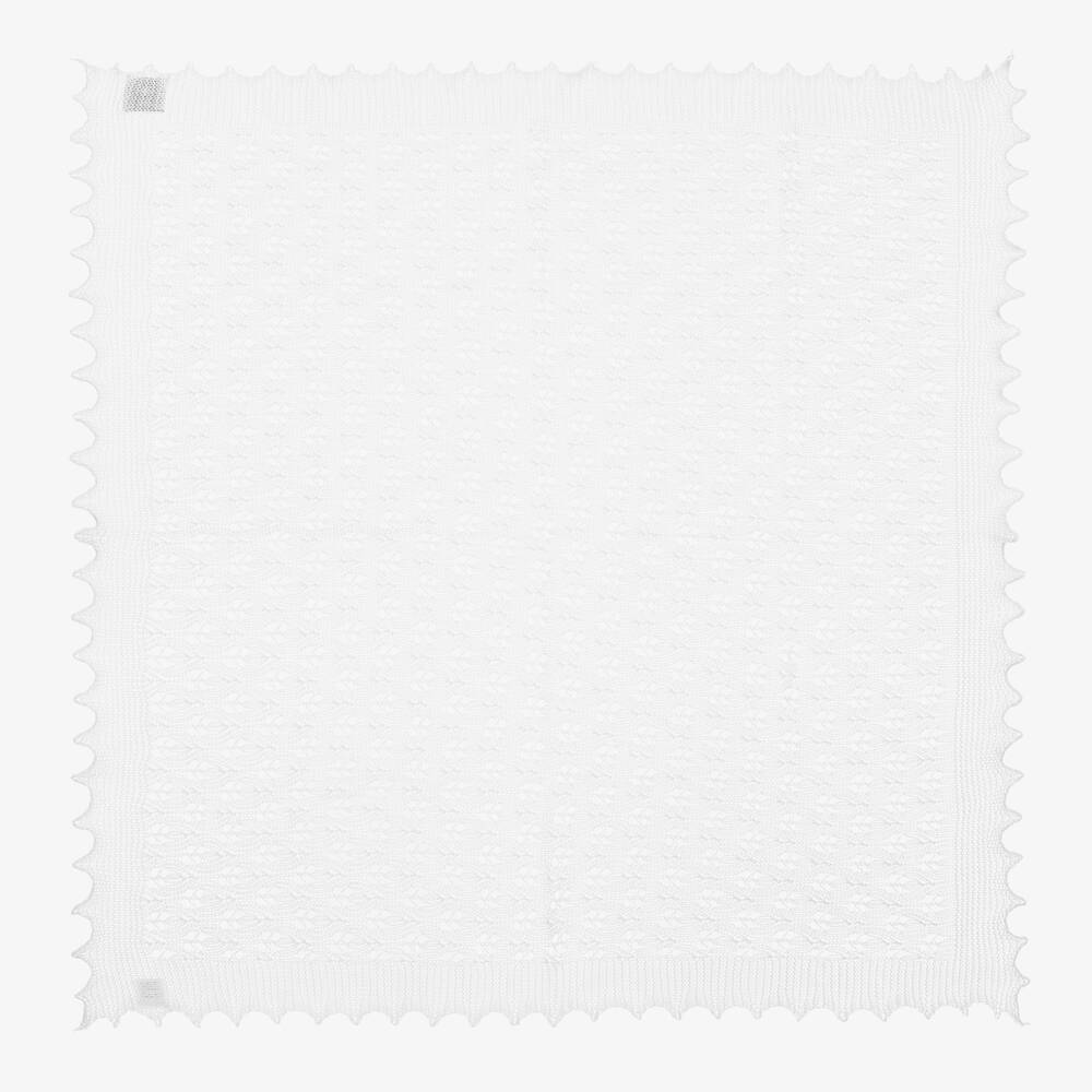 G.H.Hurt & Son-White Shawl & Bib Baby Gift Set | Childrensalon