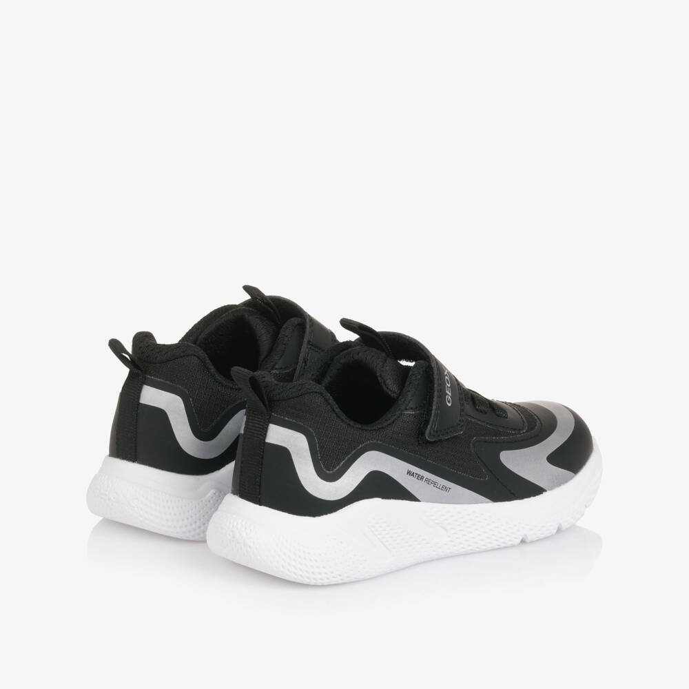Geox-Кроссовки черные из искусственной кожи водоотталкивающие для мальчиков | Childrensalon