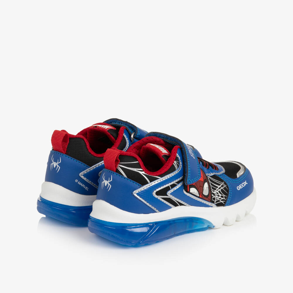 Geox-Boys Blue Spiderman Light-Up Trainers | Childrensalon