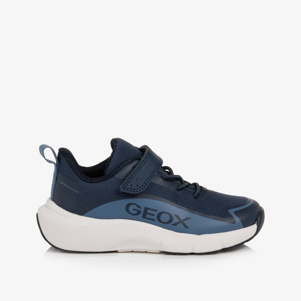 Geox-Boys Blue Water Repellent Trainers with Respira | Childrensalon
