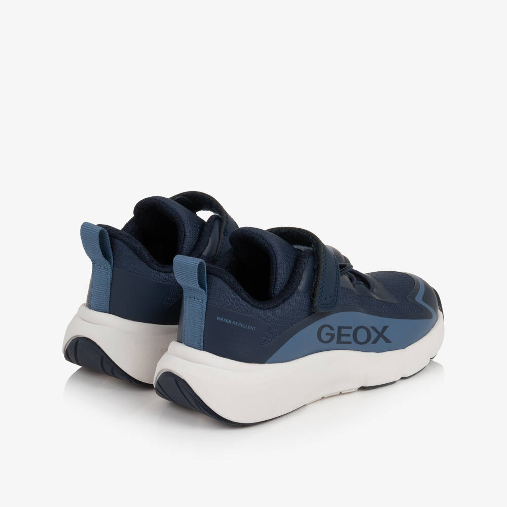 Geox-Boys Blue Water Repellent Trainers with Respira | Childrensalon