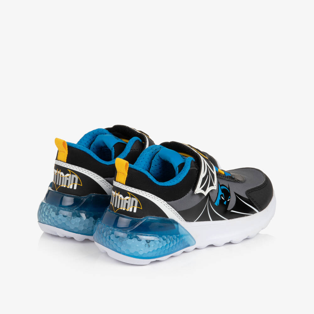 Geox-Boys Grey Batman Trainers with Light-Up Heels | Childrensalon