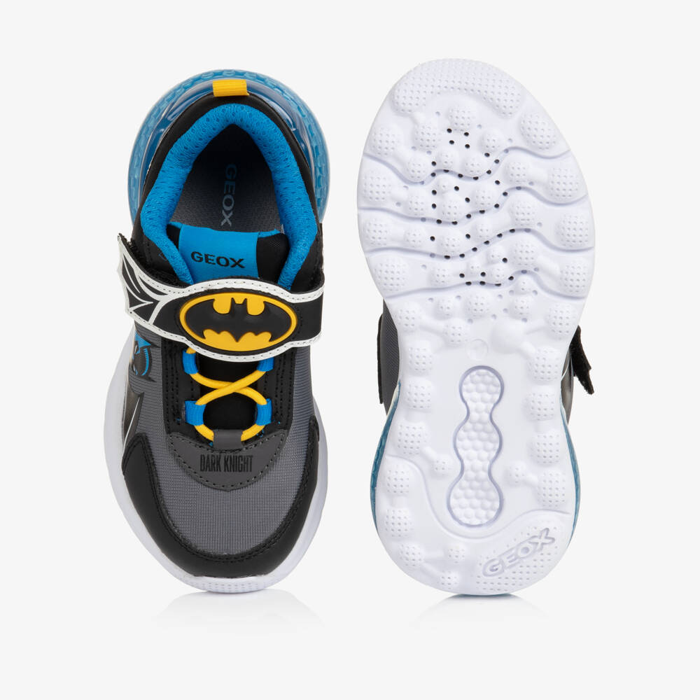 Geox-Boys Grey Batman Trainers with Light-Up Heels | Childrensalon