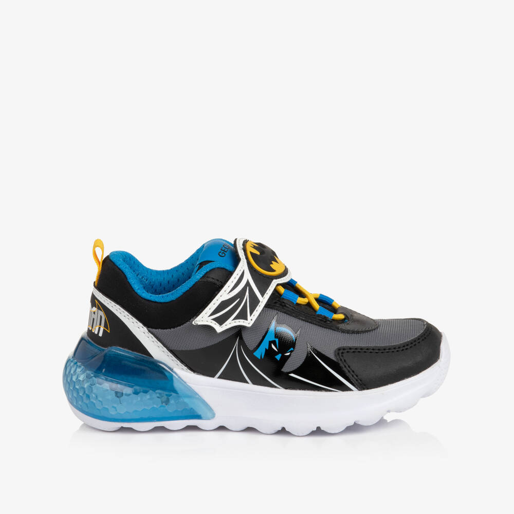 Geox-Boys Grey Batman Trainers with Light-Up Heels | Childrensalon