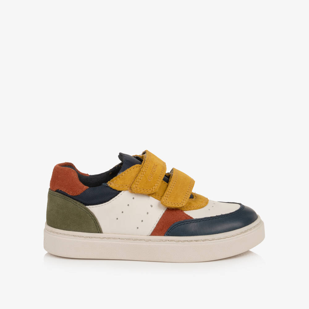 Geox-Boys Ivory & Ochre Respira Trainers | Childrensalon
