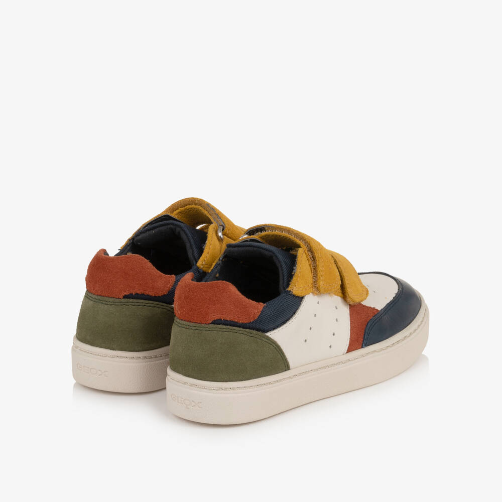 Geox-Boys Ivory & Ochre Respira Trainers | Childrensalon