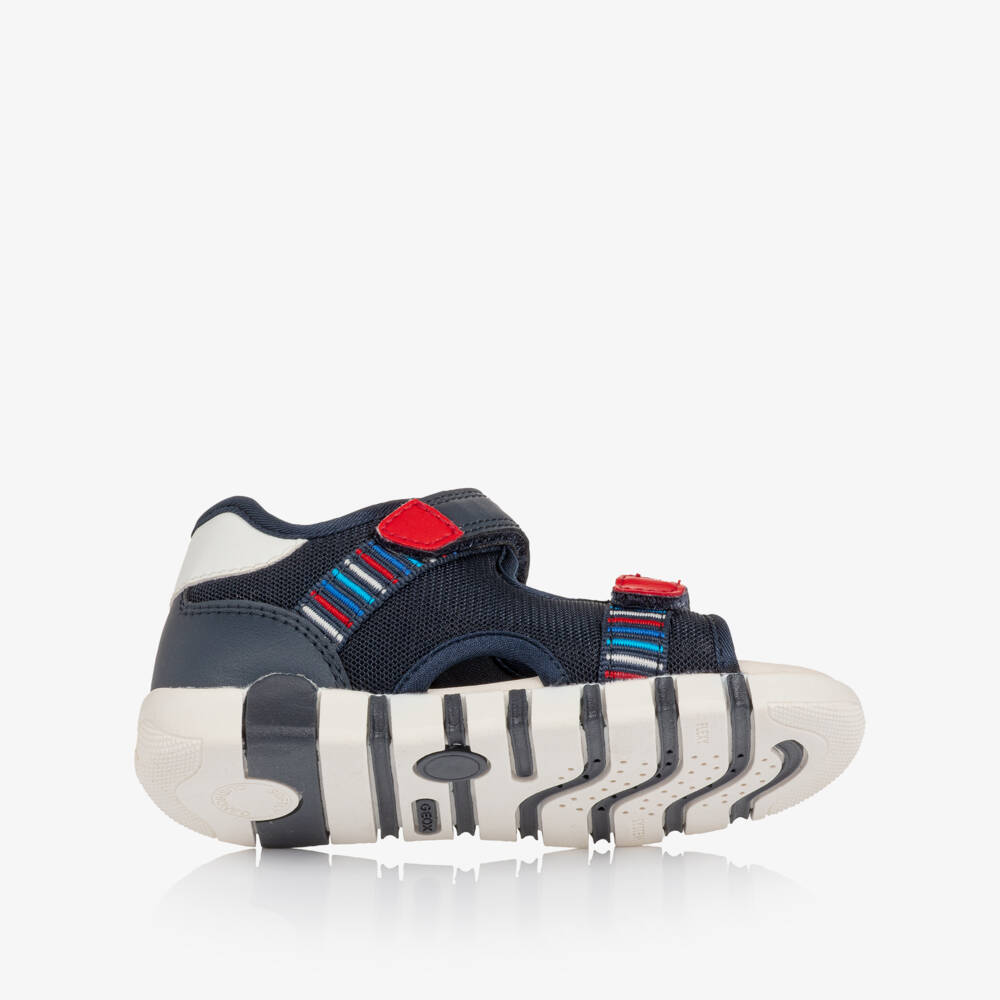 Geox-Boys Navy Blue Open Toe Sandals | Childrensalon