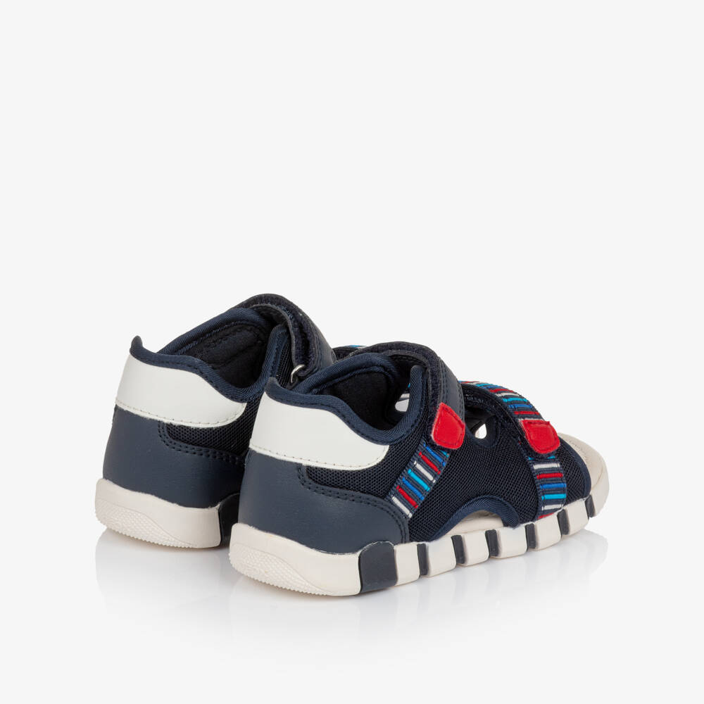 Geox-Boys Navy Blue Open Toe Sandals | Childrensalon