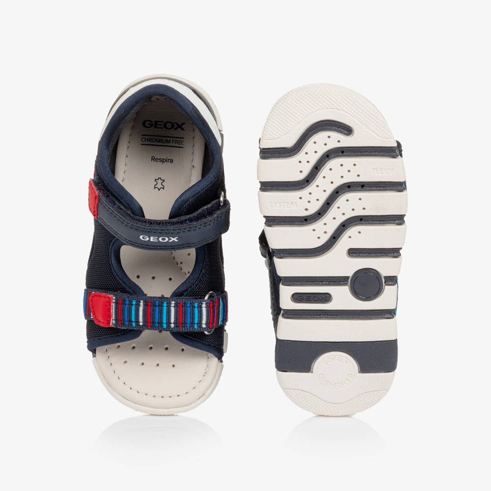 Geox-Boys Navy Blue Open Toe Sandals | Childrensalon