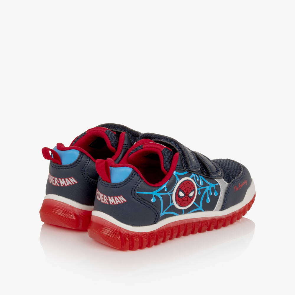 Geox-Boys Navy Blue Spiderman Trainers | Childrensalon