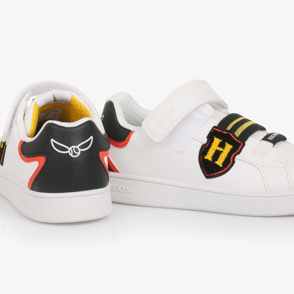 Geox-Boys White Faux Leather Harry Potter Trainers | Childrensalon