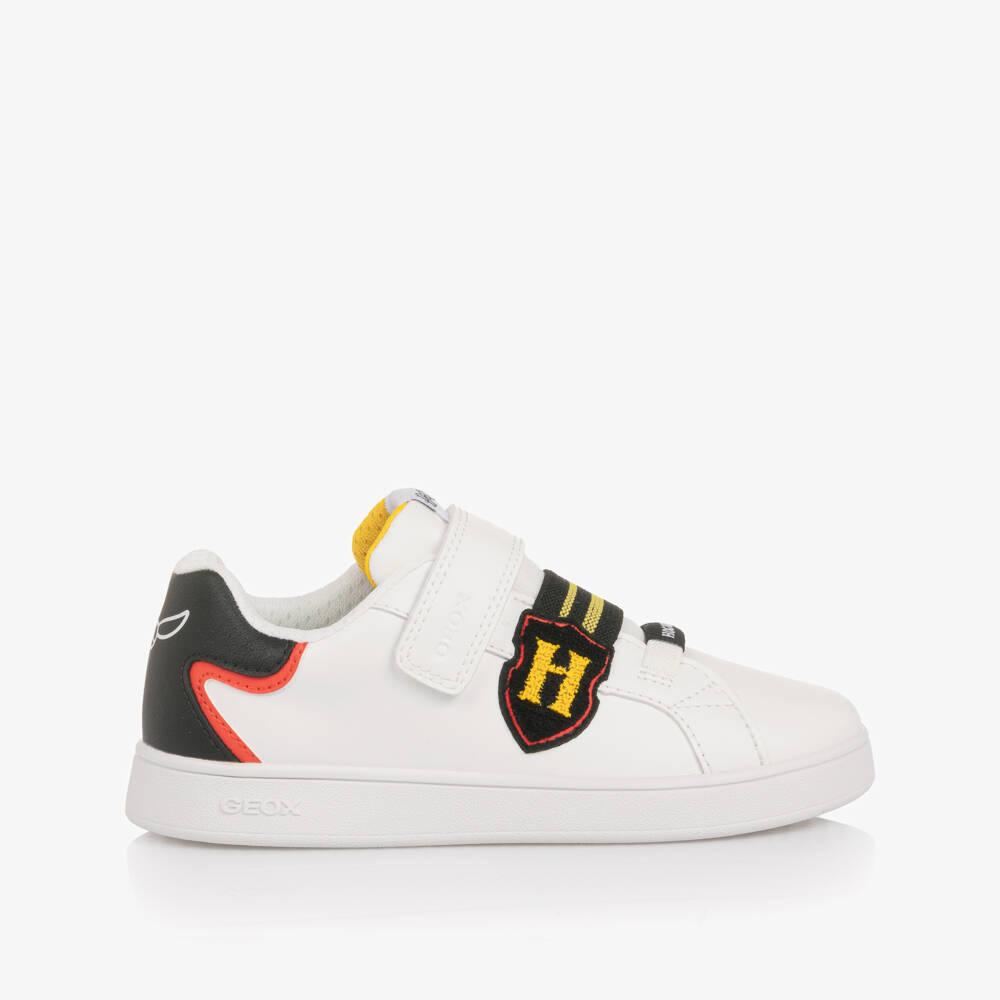 Geox-Boys White Faux Leather Harry Potter Trainers | Childrensalon