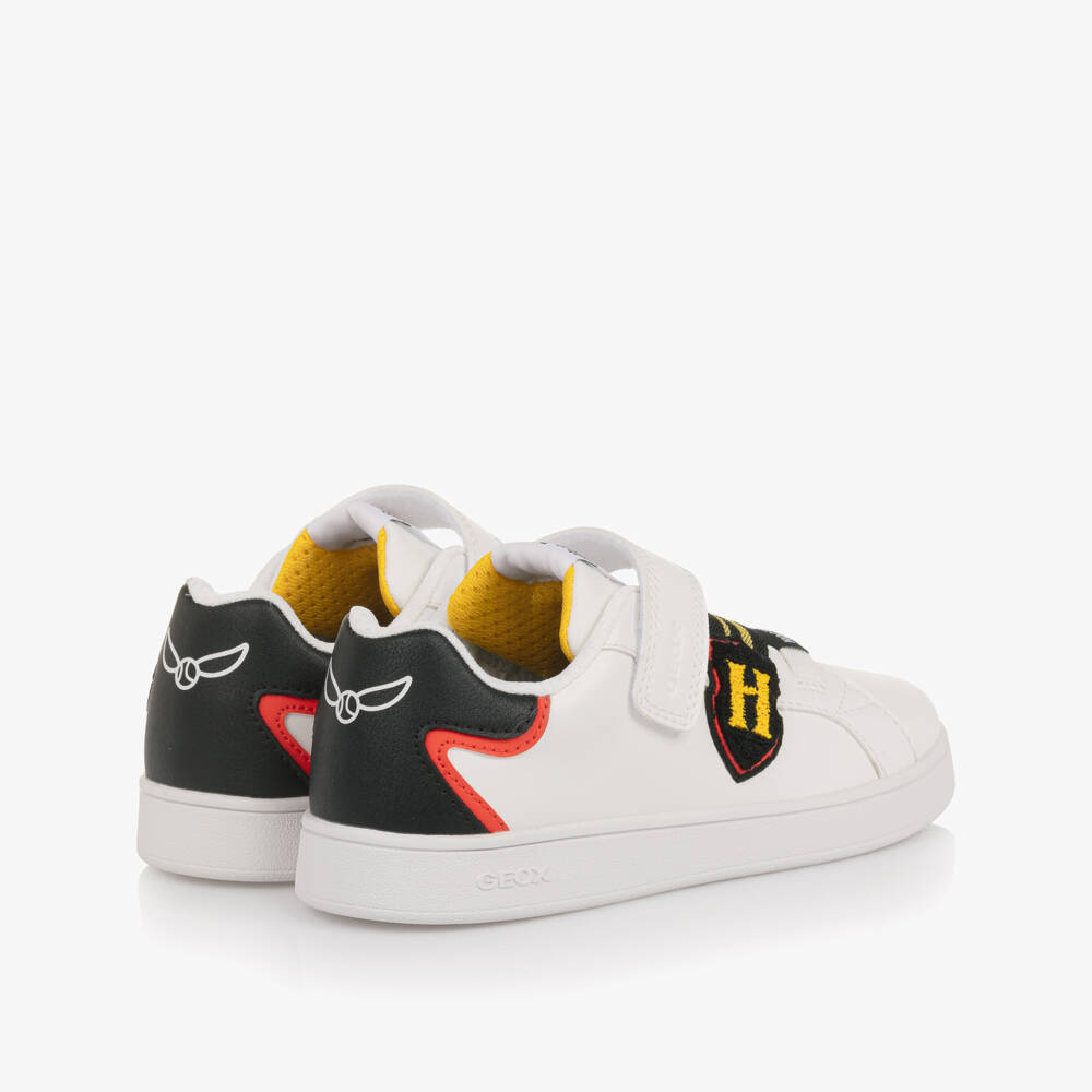 Geox-Boys White Faux Leather Harry Potter Trainers | Childrensalon