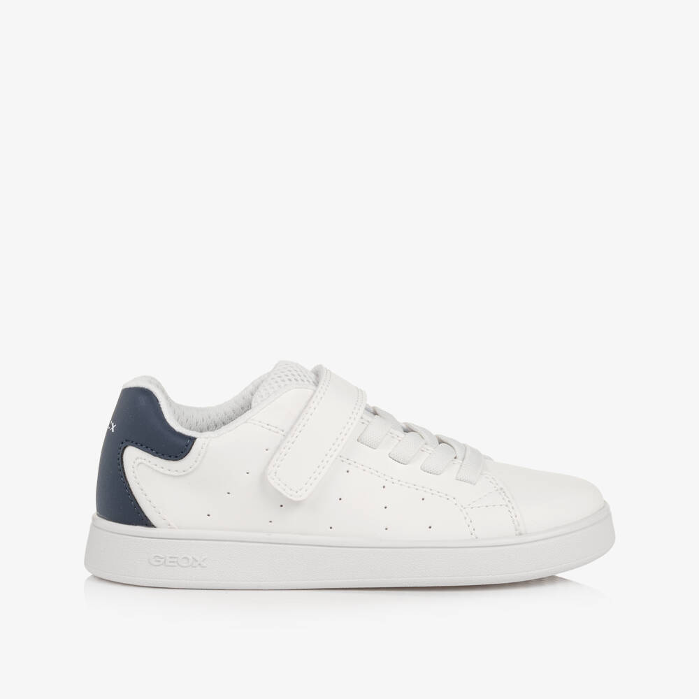 Geox-Boys White Velcro Trainers with Respira | Childrensalon