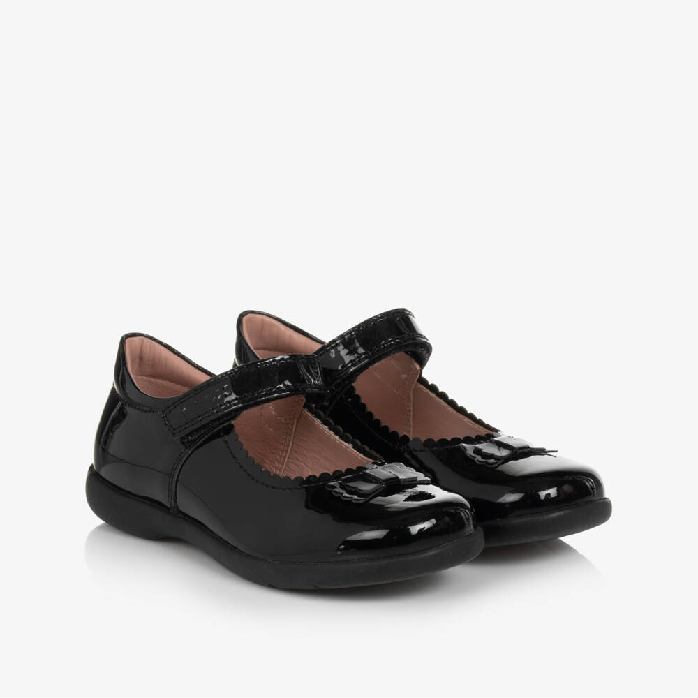Geox-Girls Black Patent Leather Pumps | Childrensalon