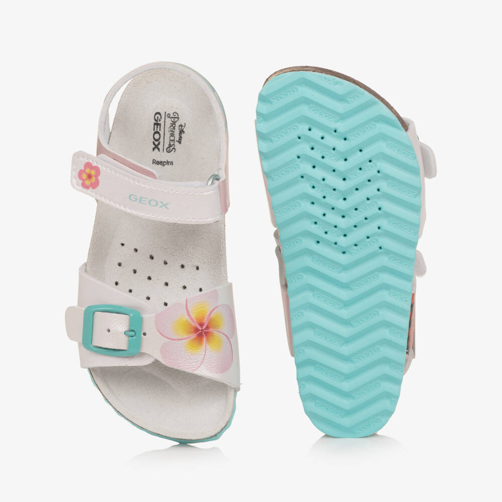 Geox-Girls Pearly White Disney Princess Sandals | Childrensalon