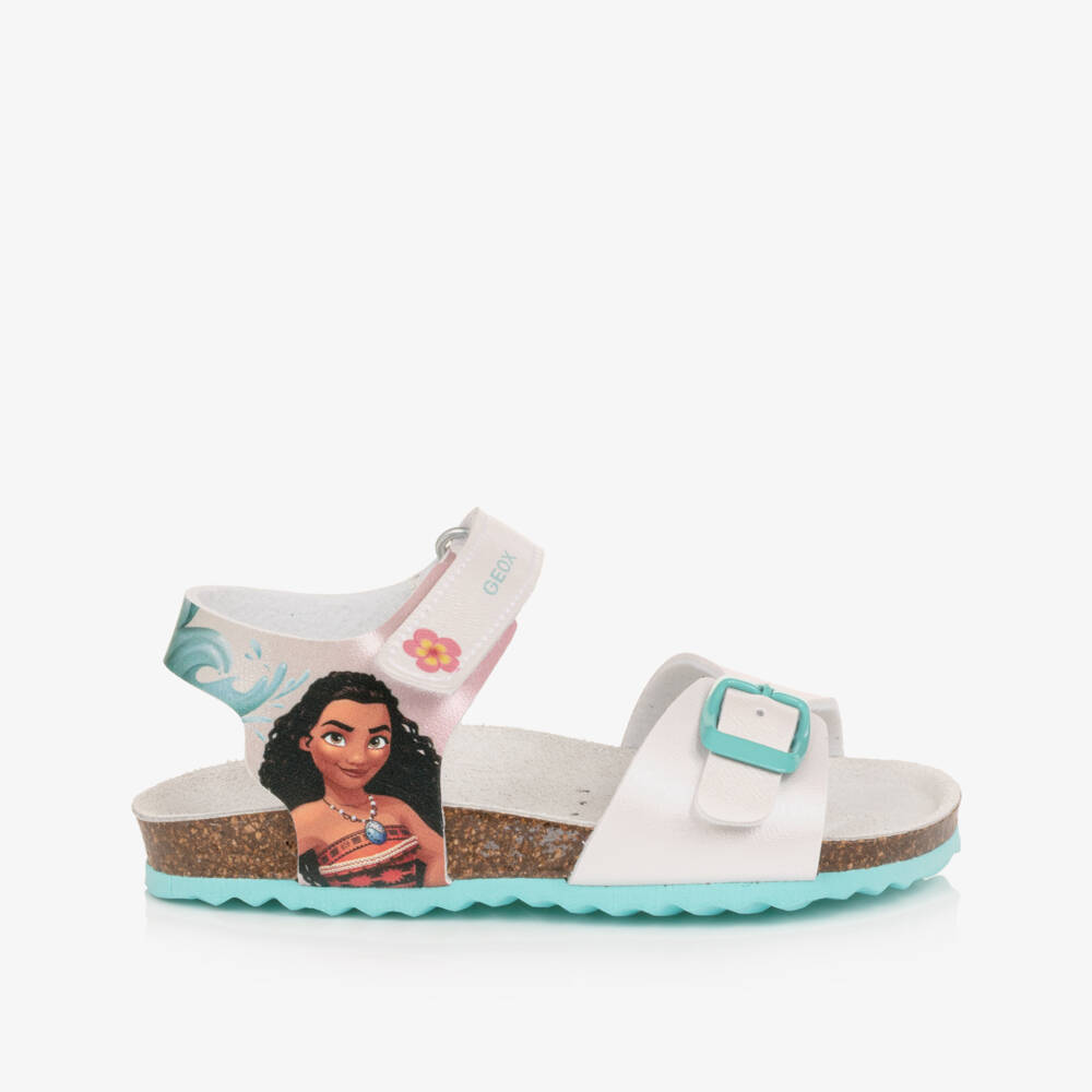 Geox-Girls Pearly White Disney Princess Sandals | Childrensalon