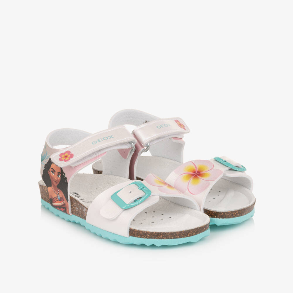 Geox-Girls Pearly White Disney Princess Sandals | Childrensalon