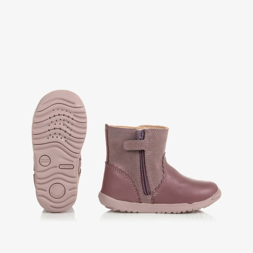 Geox-Розовые полусапоги для девочек | Childrensalon