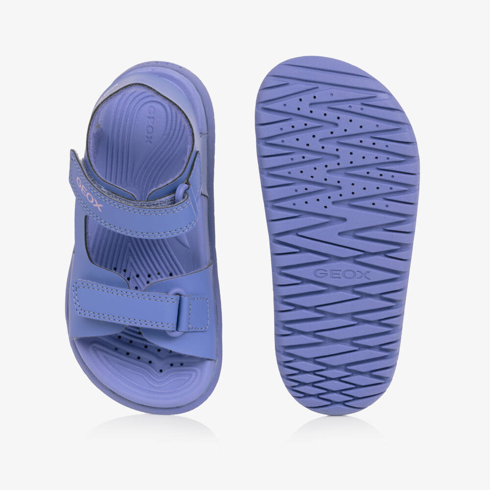 Geox-Сандалии сиреневые из искусственной кожи для девочек | Childrensalon