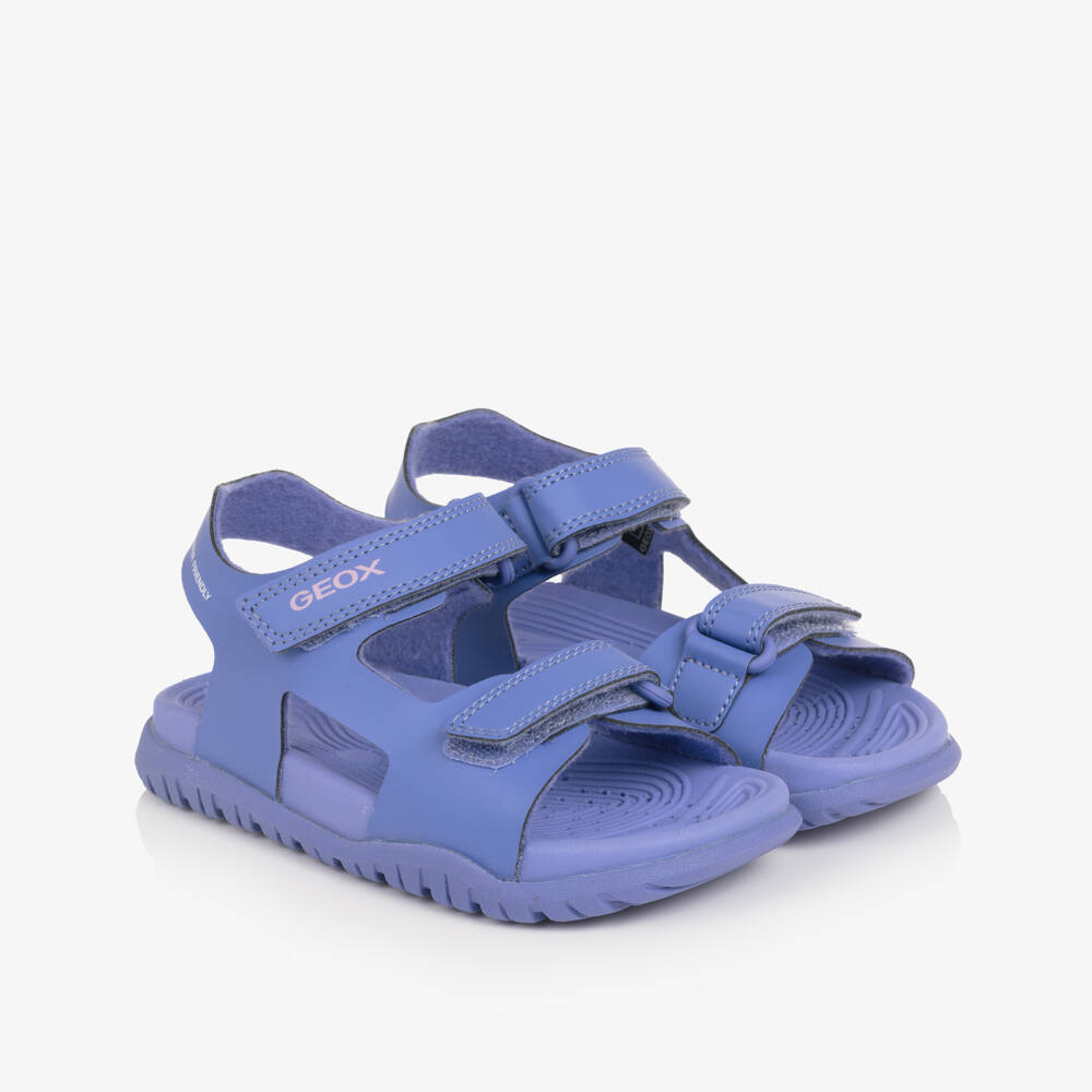 Geox-Сандалии сиреневые из искусственной кожи для девочек | Childrensalon