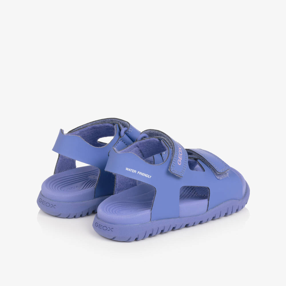 Geox-Сандалии сиреневые из искусственной кожи для девочек | Childrensalon
