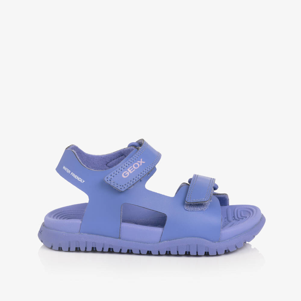 Geox-Сандалии сиреневые из искусственной кожи для девочек | Childrensalon