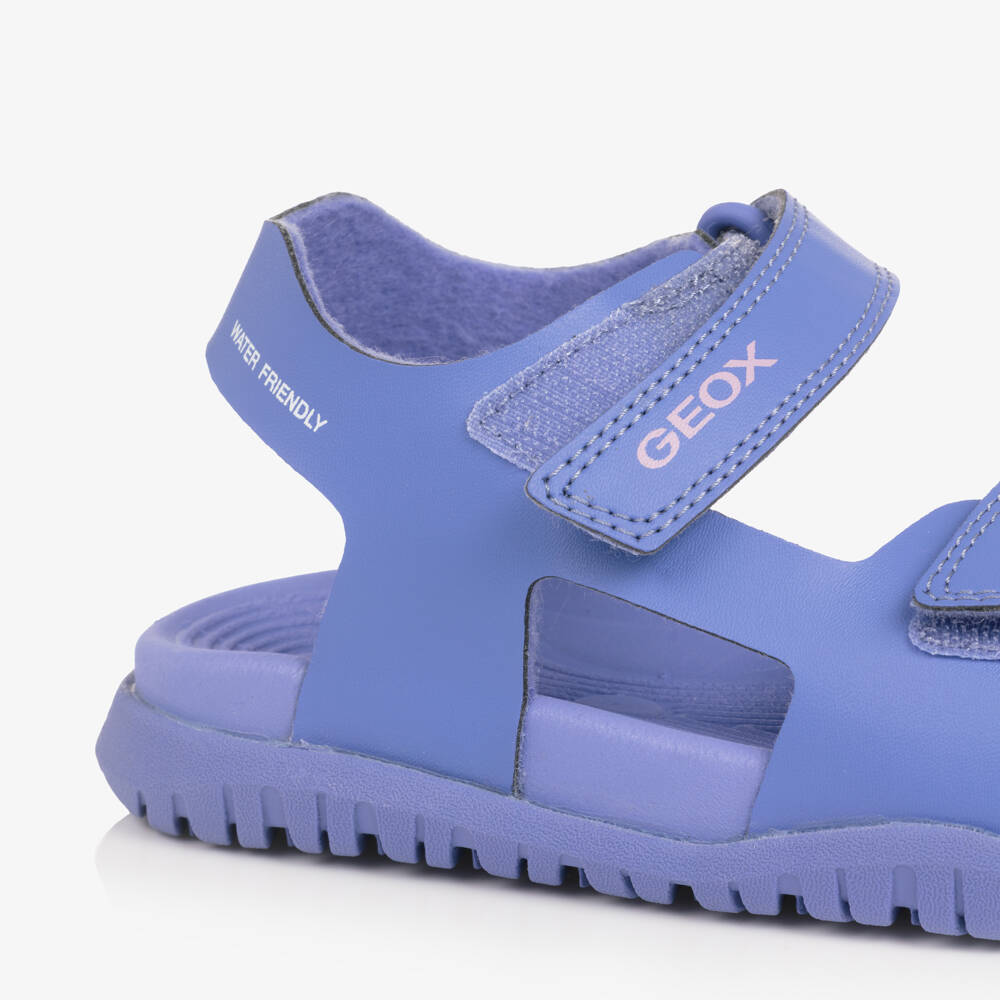 Geox-Сандалии сиреневые из искусственной кожи для девочек | Childrensalon