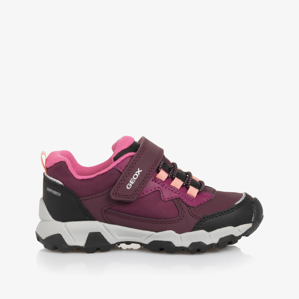 Geox-Girls Purple & Pink Waterproof Trainers | Childrensalon