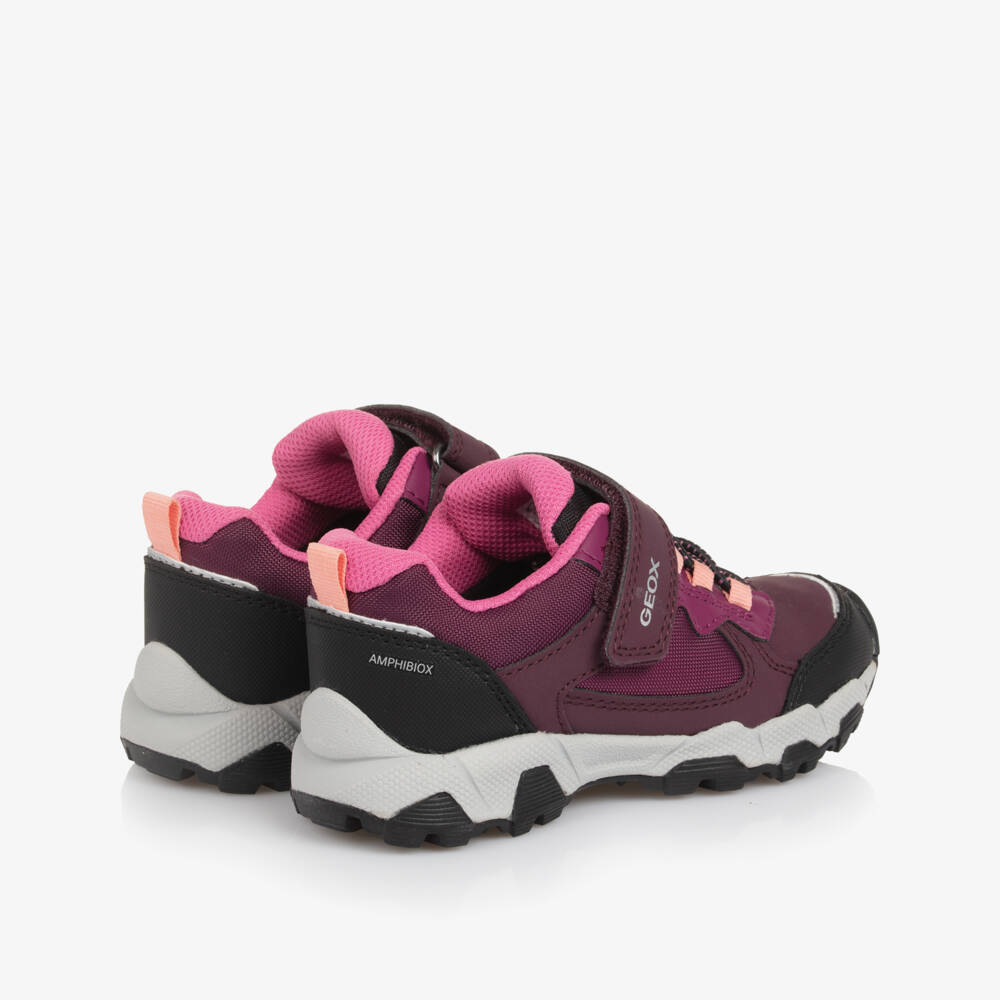 Geox-Girls Purple & Pink Waterproof Trainers | Childrensalon