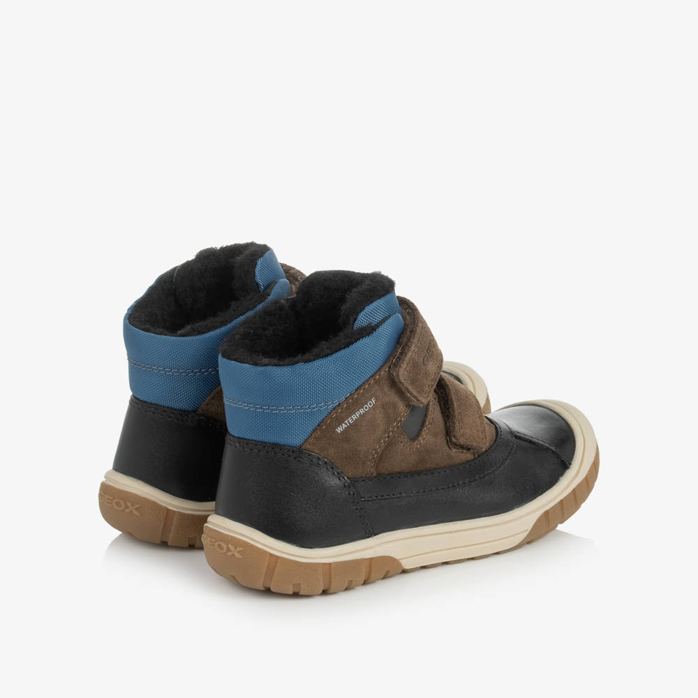 Geox-Suede & Leather Waterproof Boots | Childrensalon