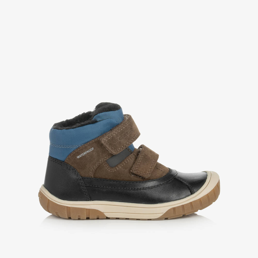 Geox-Suede & Leather Waterproof Boots | Childrensalon