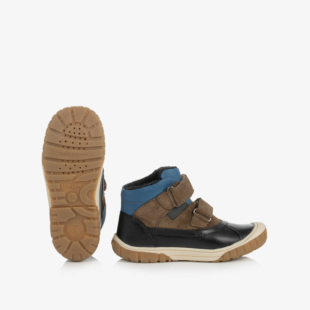 Geox-Suede & Leather Waterproof Boots | Childrensalon