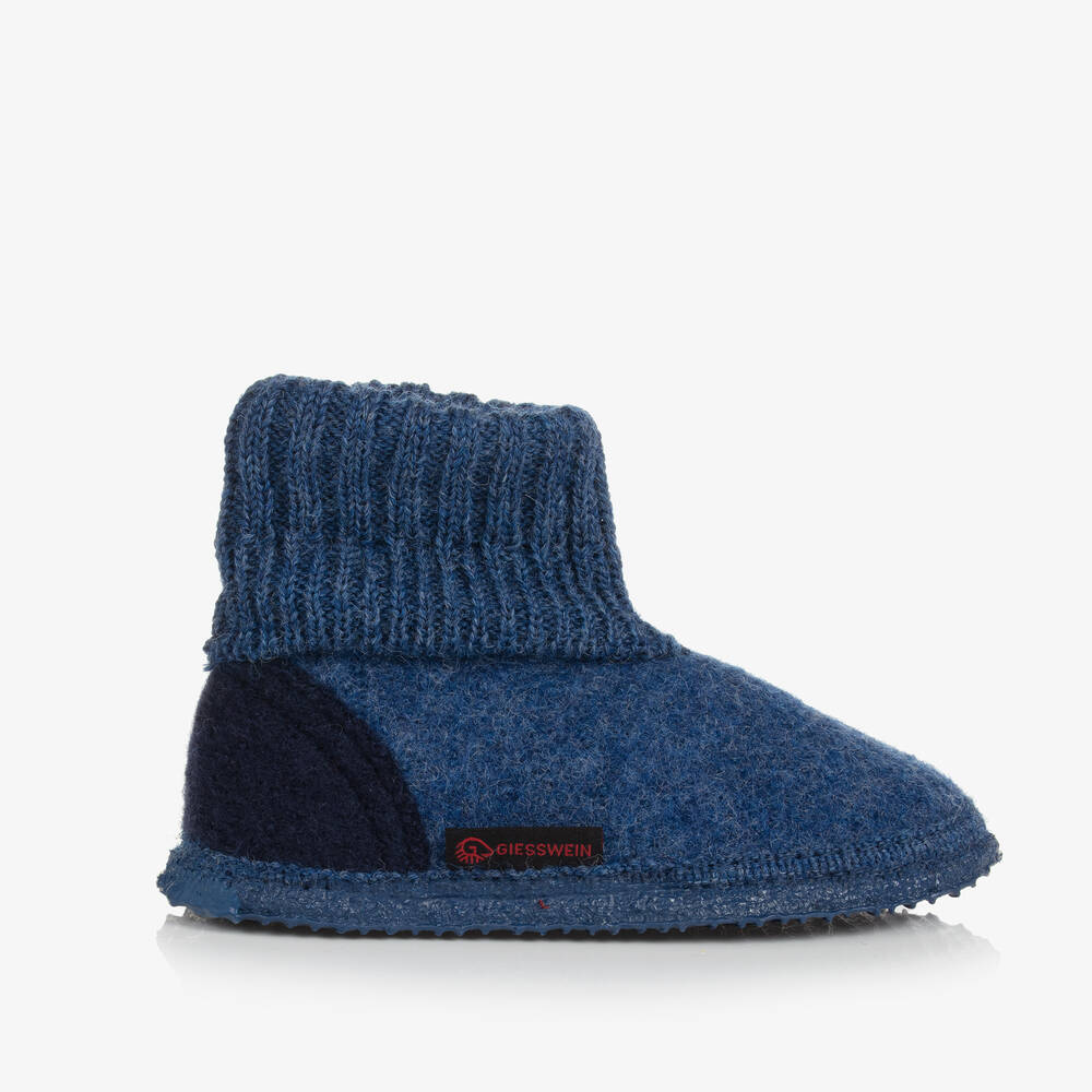 Giesswein-Синие войлочные тапочки | Childrensalon