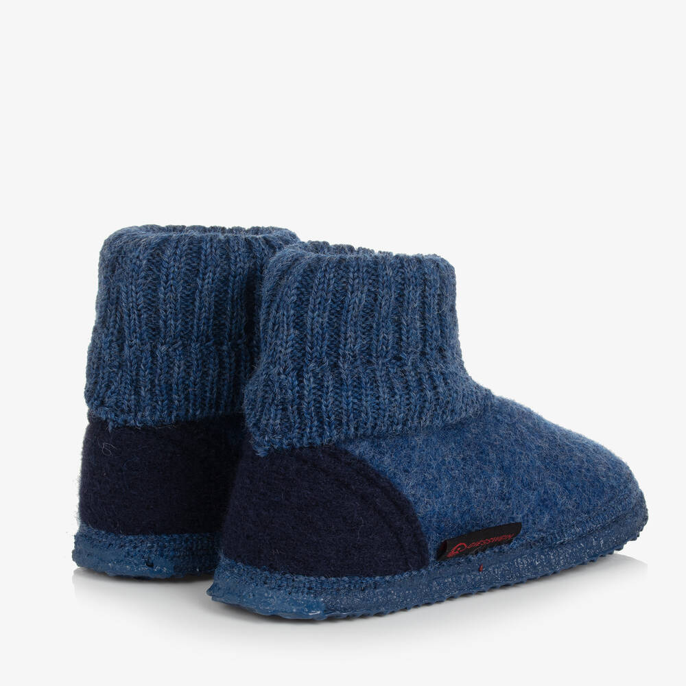 Giesswein-Синие войлочные тапочки | Childrensalon