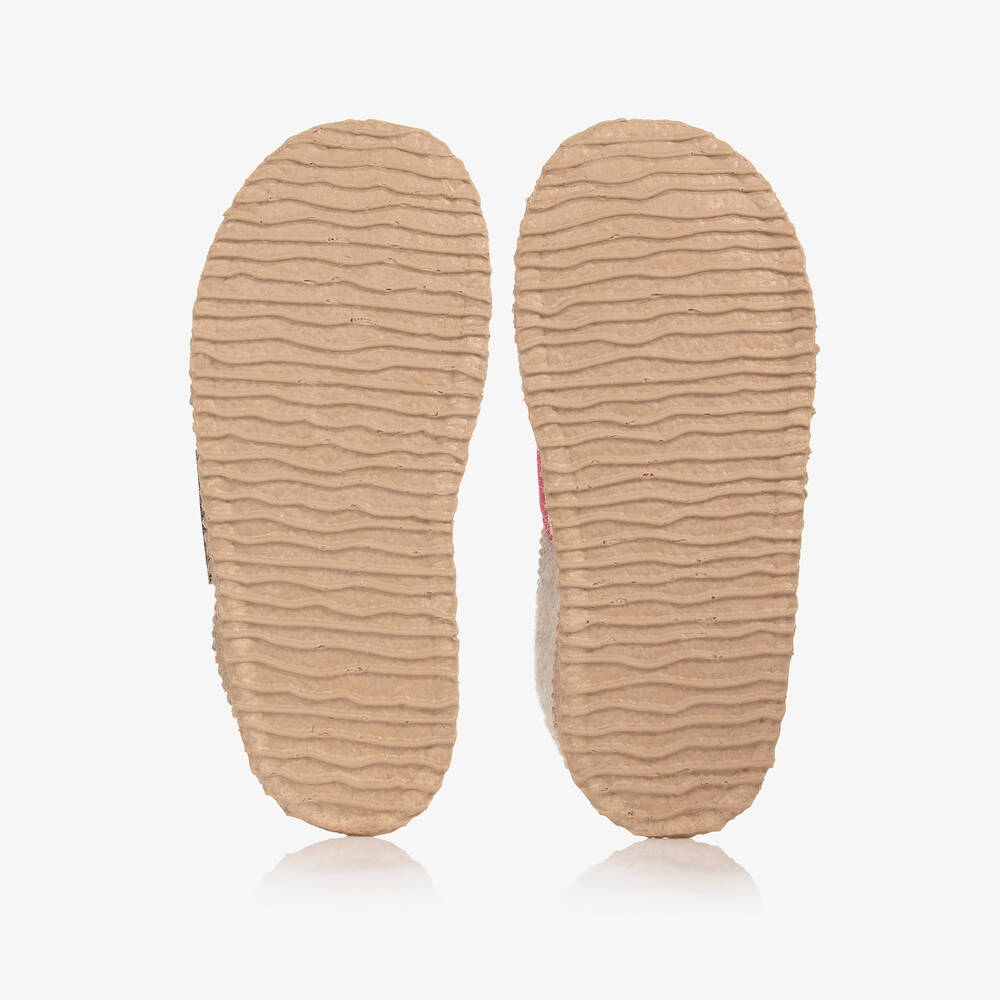 Giesswein-Ivory Wool Unicorn Slippers | Childrensalon