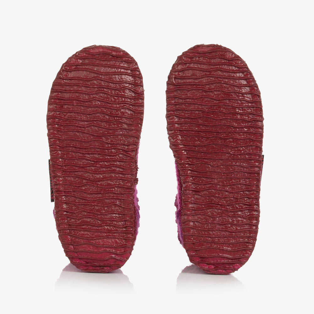 Giesswein-Pink Wool Boot Slippers | Childrensalon