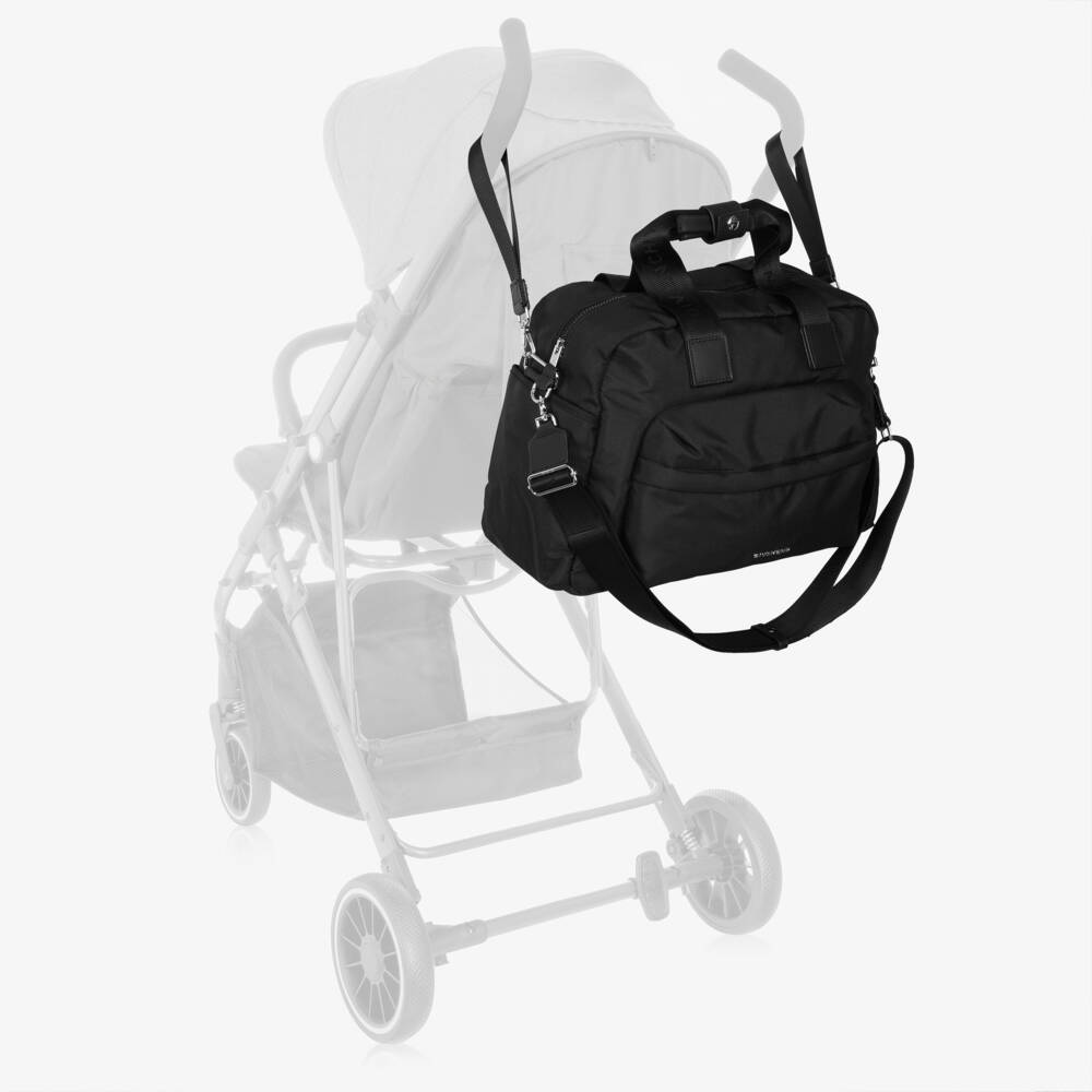 Givenchy-Black Logo Baby Changing Bag (40cm) | Childrensalon