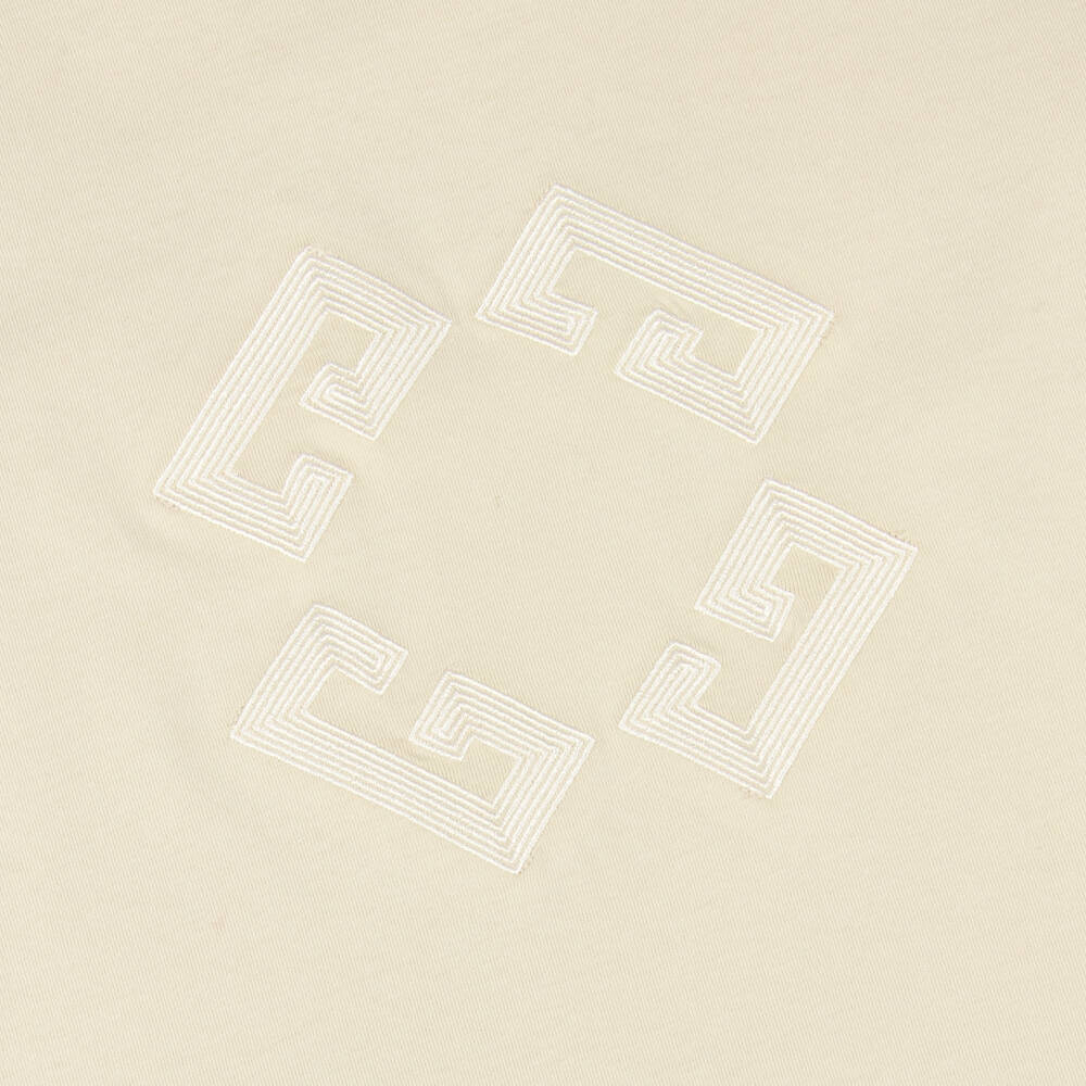 Givenchy-Boys Beige Cotton 4G Crew Neck T-Shirt | Childrensalon