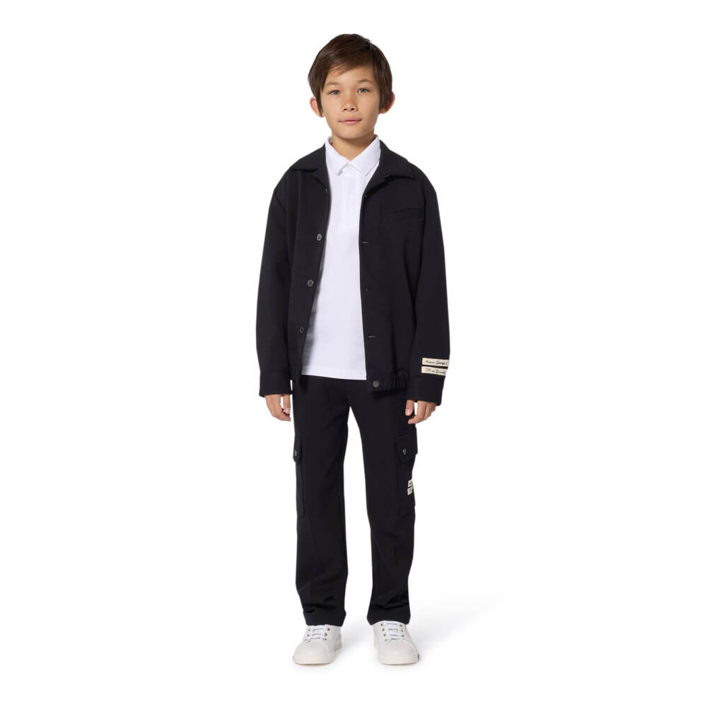 Givenchy-Boys Black Milano Blouson Jacket | Childrensalon
